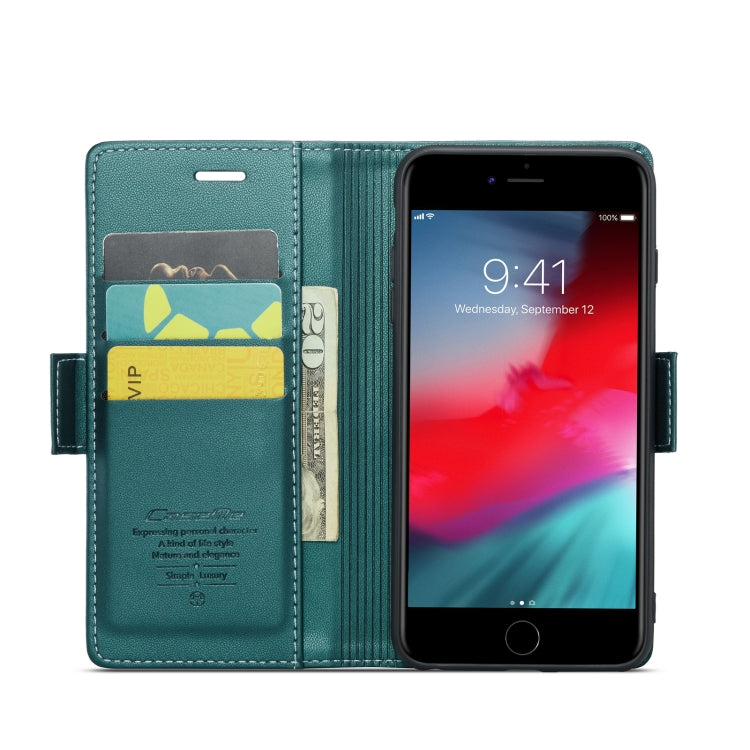 For iPhone 6 Plus/7 Plus/8 Plus CaseMe 023 Butterfly Buckle Litchi Texture RFID Anti-theft Leather Phone Case(Pearly Blue) - More iPhone Cases by CaseMe | Online Shopping South Africa | PMC TechLife