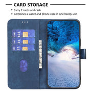 For iPhone 15 Pro Max Plaid Embossed Leather Phone Case(Blue)