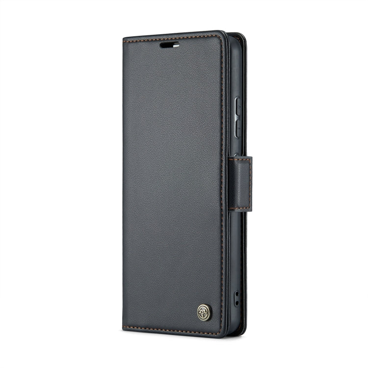For Xiaomi 13 CaseMe 023 Butterfly Buckle Litchi Texture RFID Anti-theft Leather Phone Case(Black) - free shipping - PMC TechLife - Order now!