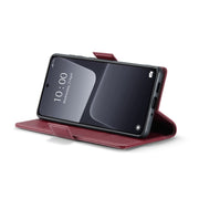 For Xiaomi 13 CaseMe 023 Butterfly Buckle Litchi Texture RFID Anti-theft Leather Phone Case(Wine Red)