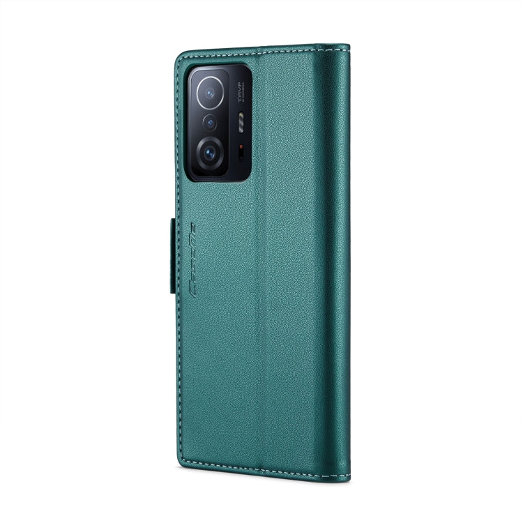 For Xiaomi 11T / 11T Pro CaseMe 023 Butterfly Buckle Litchi Texture RFID Anti-theft Leather Phone Case(Pearly Blue) - free shipping - PMC TechLife - Order now!