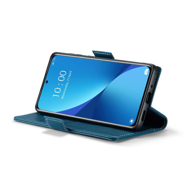 For Xiaomi 12 / 12X / 12S CaseMe 023 Butterfly Buckle Litchi Texture RFID Anti-theft Leather Phone Case(Blue) - free shipping - PMC TechLife - Order now!