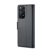 CaseMe 023 Butterfly Buckle Litchi Texture RFID Anti-theft Leather Phone Case For Xiaomi Redmi Note 11 Pro 5G Global/Redmi Note 11 Pro Global(Black)