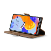 CaseMe 023 Butterfly Buckle Litchi Texture RFID Anti-theft Leather Phone Case For Xiaomi Redmi Note 11 Pro 5G Global/Redmi Note 11 Pro Global(Brown)
