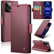 CaseMe 023 Butterfly Buckle Litchi Texture RFID Anti-theft Leather Phone Case For Xiaomi Poco X5 Pro 5G/Redmi Note 12 Pro 5G Global(Wine Red) - free shipping - PMC TechLife - Order now!