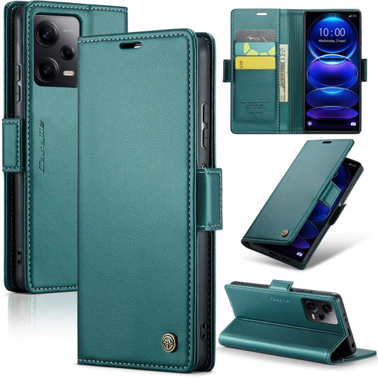 CaseMe 023 Butterfly Buckle Litchi Texture RFID Anti-theft Leather Phone Case For Xiaomi Poco X5 Pro 5G/Redmi Note 12 Pro 5G Global(Pearly Blue) - free shipping - PMC Jewellery - Order now!