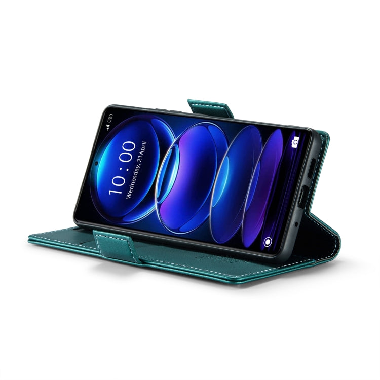 For Xiaomi Redmi Note 12 Pro+ 5G Global CaseMe 023 Butterfly Buckle Litchi Texture RFID Anti-theft Leather Phone Case(Pearly Blue) - free shipping - PMC TechLife - Order now!