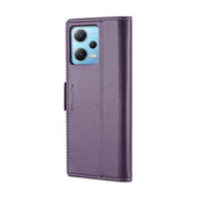 For Xiaomi Poco X5 5G/Redmi Note 12 5G Global CaseMe 023 Butterfly Buckle Litchi Texture RFID Anti-theft Leather Phone Case(Pearly Purple)
