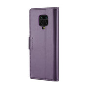 For Xiaomi Redmi Note 9S/Note 9 Pro/Note 9 Pro Max CaseMe 023 Butterfly Buckle Litchi Texture RFID Anti-theft Leather Phone Case(Pearly Purple)