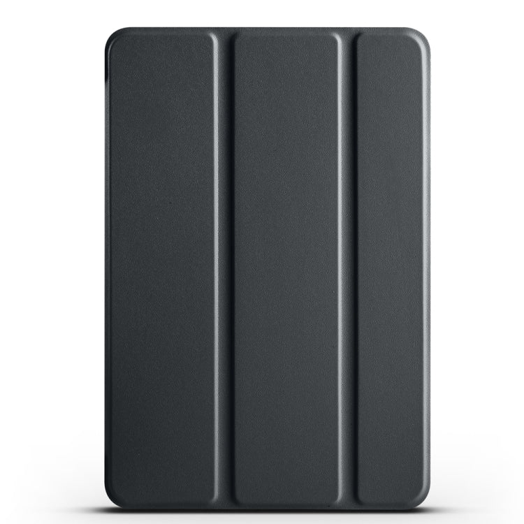 For iPad mini 5 / 4 / 3 / 2 / 1 3-folding TPU Horizontal Flip Leather Tablet Case with Holder(Black)