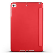 For iPad 9.7 2018 / 2017 / Air 2 / Air 3-folding TPU Horizontal Flip Leather Tablet Case with Holder(Red)