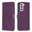 For Samsung Galaxy S22 5G Plaid Embossed Leather Phone Case(Purple) - free shipping - PMC TechLife - Order now!