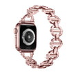 Ladder Buckle Metal Watch Band For Apple Watch 8 41mm(Pink) - Watch Bands by PMC TechLife | Online Shopping South Africa | PMC TechLife