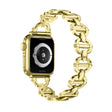 Ladder Buckle Metal Watch Band For Apple Watch SE 44mm(Gold) - Watch Bands by PMC TechLife | Online Shopping South Africa | PMC TechLife
