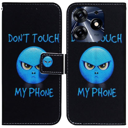 For Tecno Spark 10 Pro Coloured Drawing Flip Leather Phone Case(Anger) - free shipping - PMC Jewellery - Order now!