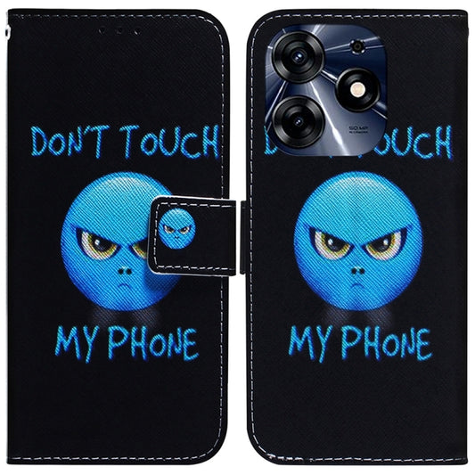 For Tecno Spark 10 Pro Coloured Drawing Flip Leather Phone Case(Anger) - free shipping - PMC Jewellery - Order now!