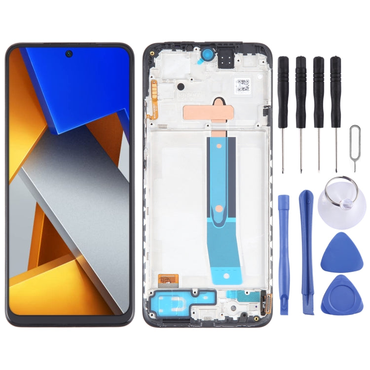 OLED Material LCD Screen For Xiaomi Poco M4 Pro 4G Digitizer Full Assembly with Frame - free shipping - PMC TechLife - Order now!