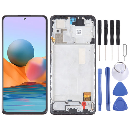 OLED Material LCD Screen For Xiaomi Redmi Note 10 Pro 4G Digitizer Full Assembly with Frame - free shipping - PMC Jewellery - Order now!
