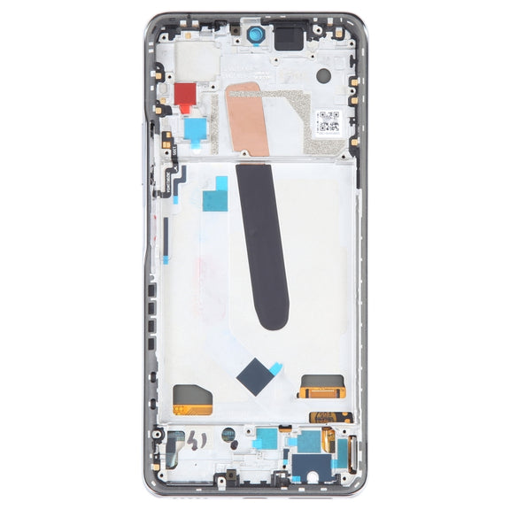 OLED LCD Screen For Xiaomi Redmi K40 Digitizer Full Assembly with Frame(Silver)