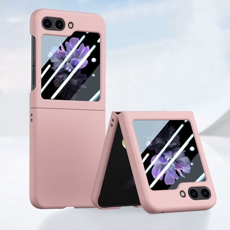For Samsung Galaxy Z Flip5 Fuel Injection Integrated PC Skin Feel Phone Case(Pink) - free shipping - PMC TechLife - Order now!