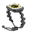 Ribbon Wave Metal Watch Band For Apple Watch SE 2022 40mm(Black) - Watch Bands by PMC TechLife | Online Shopping South Africa | PMC TechLife