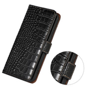 For Xiaomi Redmi K60 / K60 Pro 5G / Poco F5 Pro Crocodile Top Layer Cowhide Leather Phone Case(Black)