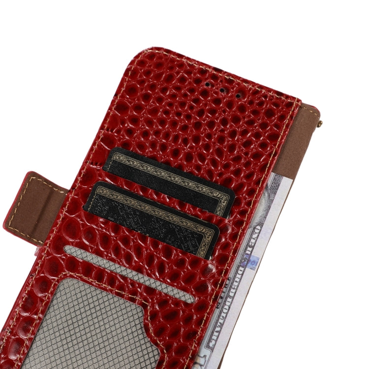 For Xiaomi Redmi K60 / K60 Pro 5G / Poco F5 Pro Crocodile Top Layer Cowhide Leather Phone Case(Red) - Xiaomi Cases by PMC TechLife | Online Shopping South Africa | PMC TechLife