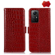 For Xiaomi Redmi Note 12S 4G Crocodile Top Layer Cowhide Leather Phone Case(Red) - Xiaomi Cases by PMC TechLife | Online Shopping South Africa | PMC TechLife