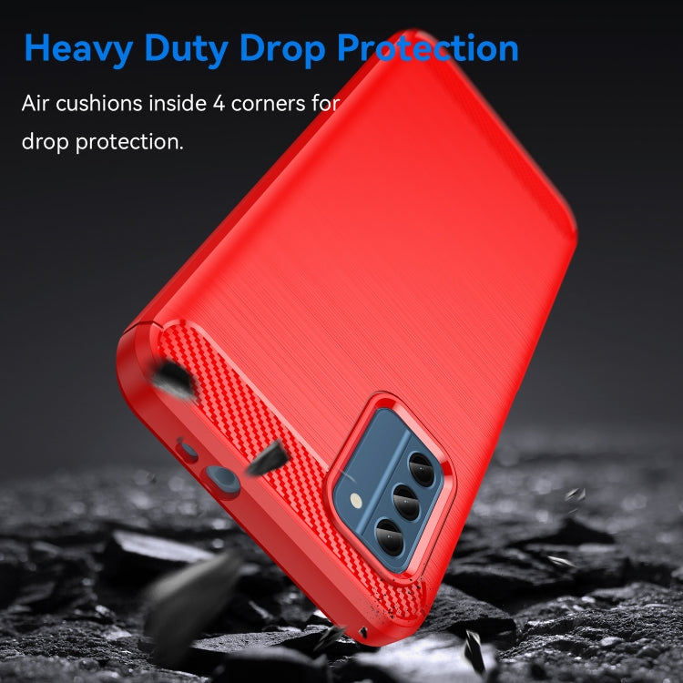 For Nokia C300 Brushed Texture Carbon Fiber TPU Phone Case(Red) - free shipping - PMC TechLife - Order now!