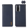 For Xiaomi Redmi K60 / K60 Pro / Poco F5 Pro KHAZNEH Nappa Top Layer Cowhide Leather Phone Case(Blue) - free shipping - PMC TechLife - Order now!