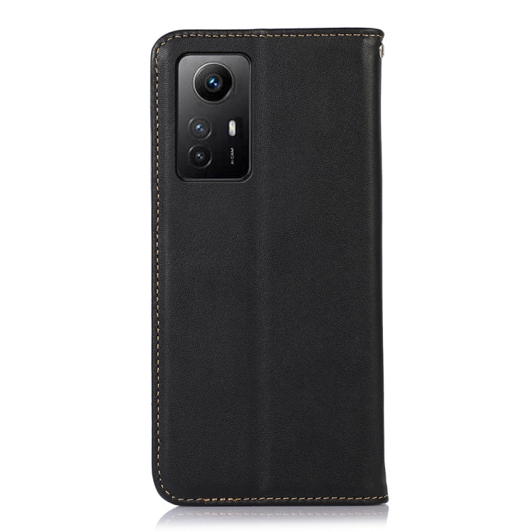 For Xiaomi Redmi Note 12S 4G KHAZNEH Nappa Top Layer Cowhide Leather Phone Case(Black) - Xiaomi Cases by PMC TechLife | Online Shopping South Africa | PMC TechLife