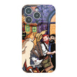 For iPhone 12 Precise Hole Oil Painting Pattern PC Phone Case(Puppy) - iPhone 12 / 12 Pro Cases by PMC TechLife | Online Shopping South Africa | PMC TechLife