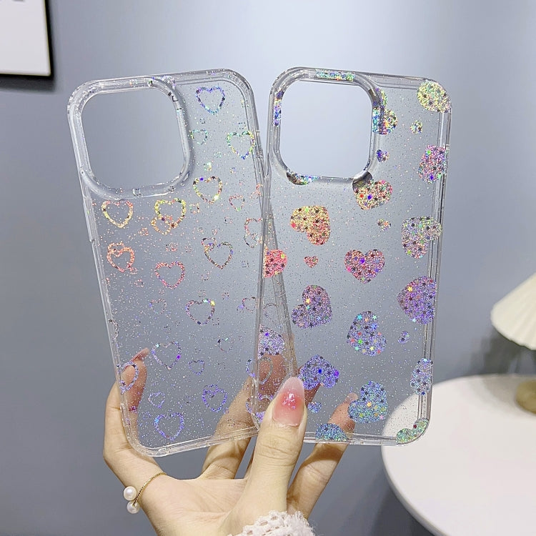 For iPhone 14 Little Star Series Glitter Powder TPU Phone Case(Pentangle)