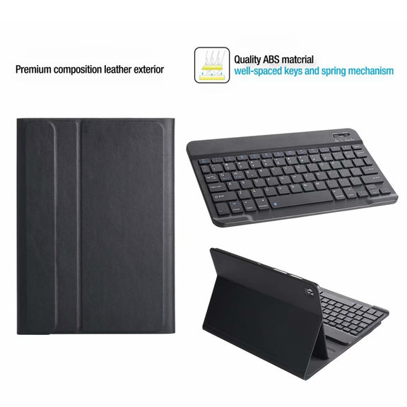 DY-M10P For Lenovo Smart Tab M10 HPD Plus TB-X606F 10.3 inch 2 in 1 Removable Magnetic ABS Bluetooth Keyboard + Protective Leather Tablet Case with Stand & Sleep / Wake-up & Pen Holder(Black)