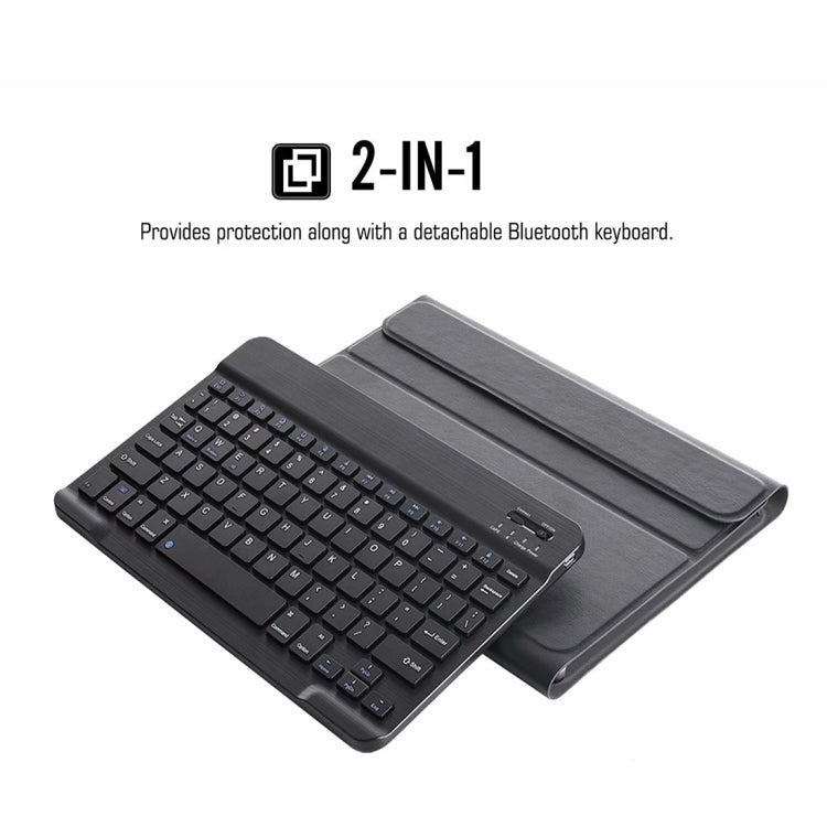 DY-M10P For Lenovo Smart Tab M10 HPD Plus TB-X606F 10.3 inch 2 in 1 Removable Magnetic ABS Bluetooth Keyboard + Protective Leather Tablet Case with Stand & Sleep / Wake-up & Pen Holder(Black)
