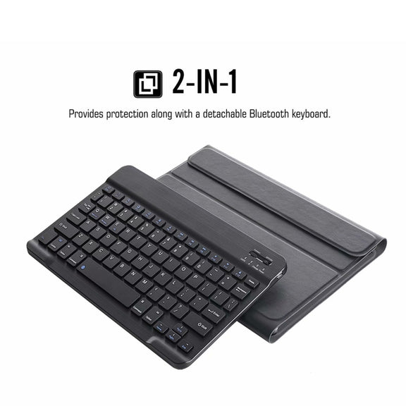 DY-M10P For Lenovo Smart Tab M10 HPD Plus TB-X606F 10.3 inch 2 in 1 Removable Magnetic ABS Bluetooth Keyboard + Protective Leather Tablet Case with Stand & Sleep / Wake-up & Pen Holder(Gold)