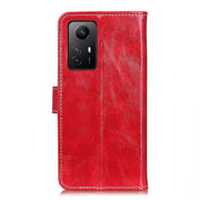 For Xiaomi Redmi Note 12S 4G Retro Crazy Horse Texture Horizontal Flip Leather Phone Case(Red)