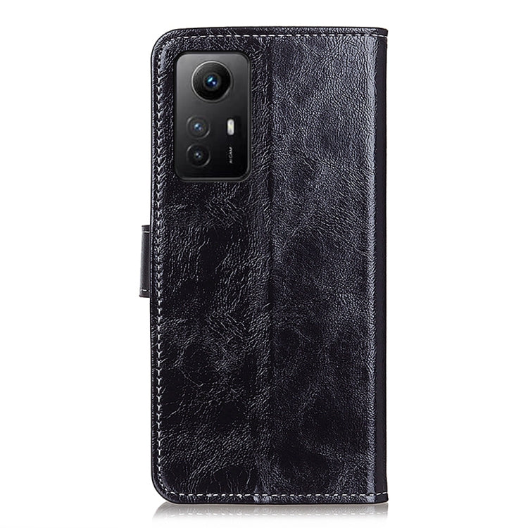 For Xiaomi Redmi Note 12S 4G Retro Crazy Horse Texture Horizontal Flip Leather Phone Case(Black)