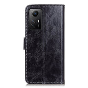 For Xiaomi Redmi Note 12S 4G Retro Crazy Horse Texture Horizontal Flip Leather Phone Case(Black)