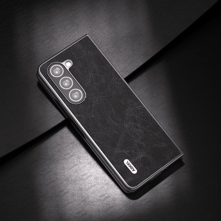 For Samsung Galaxy Z Fold5 ABEEL Dream Litchi Texture PU Phone Case(Black) - free shipping - PMC TechLife - Order now!