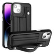 For iPhone 14 Shockproof Leather Phone Case with Wrist Strap(Black) - free shipping - PMC TechLife - Order now!
