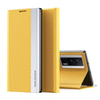 For Xiaomi Poco F5 Pro Side Side Electroplated Magnetic Leather Phone Case(Yellow) - free shipping - PMC TechLife - Order now!