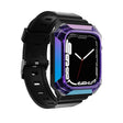 Armor Case Integrated TPU Watch Band For Apple Watch SE 2022 44mm(Purple) - Watch Bands by PMC TechLife | Online Shopping South Africa | PMC TechLife