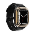 Armor Case Integrated TPU Watch Band For Apple Watch 9 41mm(Gold) - Watch Bands by PMC TechLife | Online Shopping South Africa | PMC TechLife