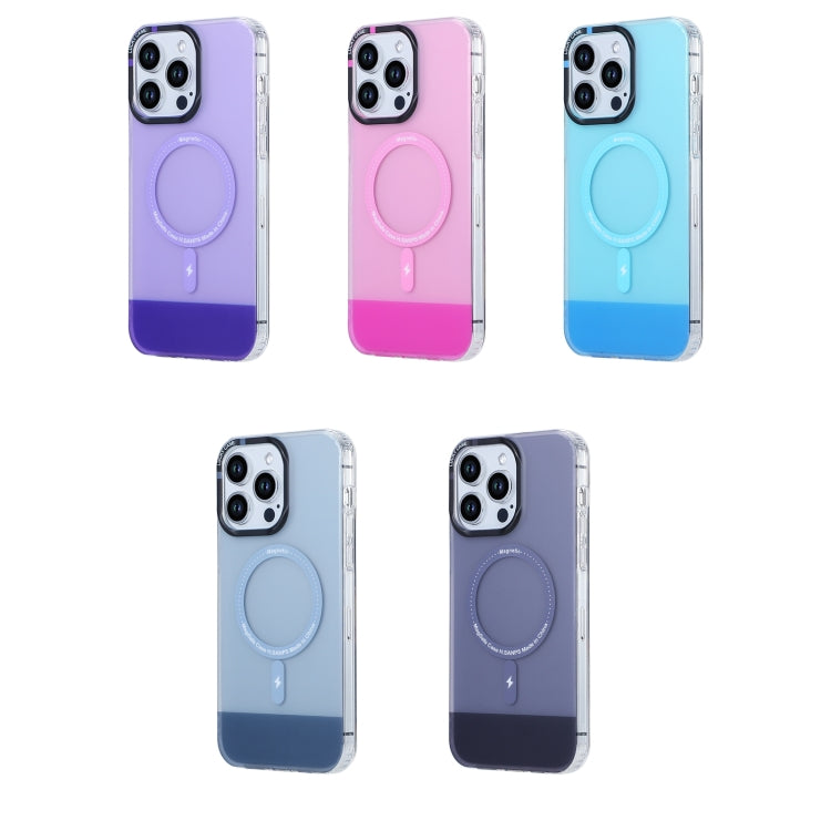 For iPhone 12 Pro Max PC + TPU IMD MagSafe Magnetic Phone Case(Grey)