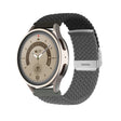 20mm Buckle Braided Nylon Watch Band(Black Grey) - 20mm Bands by PMC TechLife | Online Shopping South Africa | PMC TechLife
