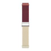 20mm Buckle Braided Nylon Watch Band(Wine Red Starlight)