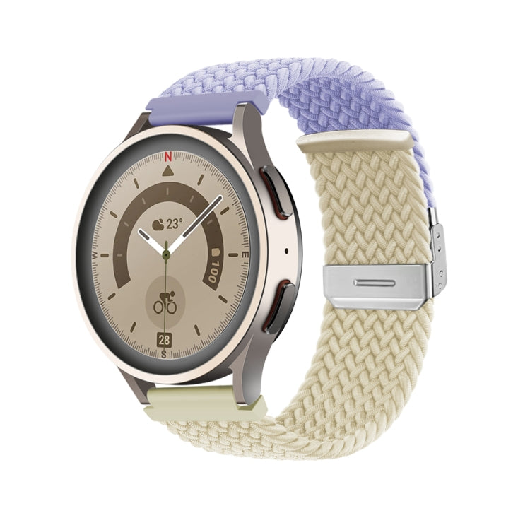 20mm Buckle Braided Nylon Watch Band(Purple Starlight) - 20mm Bands by PMC TechLife | Online Shopping South Africa | PMC TechLife