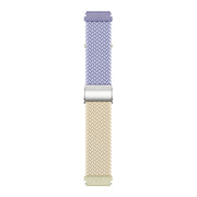20mm Buckle Braided Nylon Watch Band(Purple Starlight)