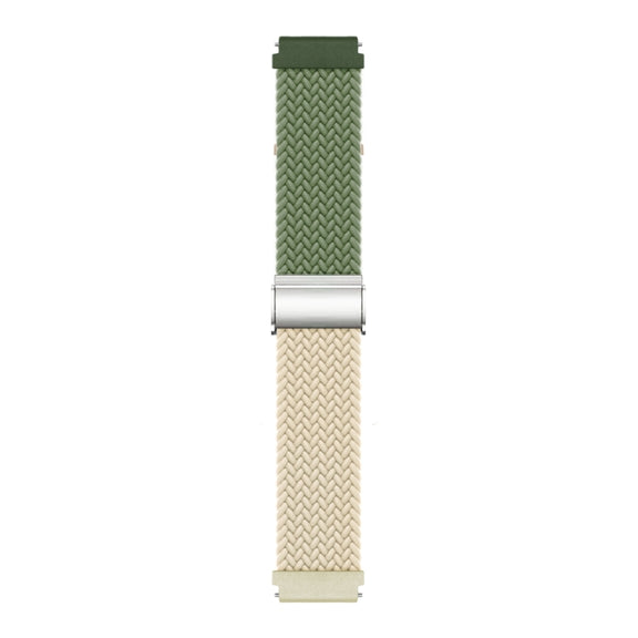 20mm Buckle Braided Nylon Watch Band(Cactus Starlight)